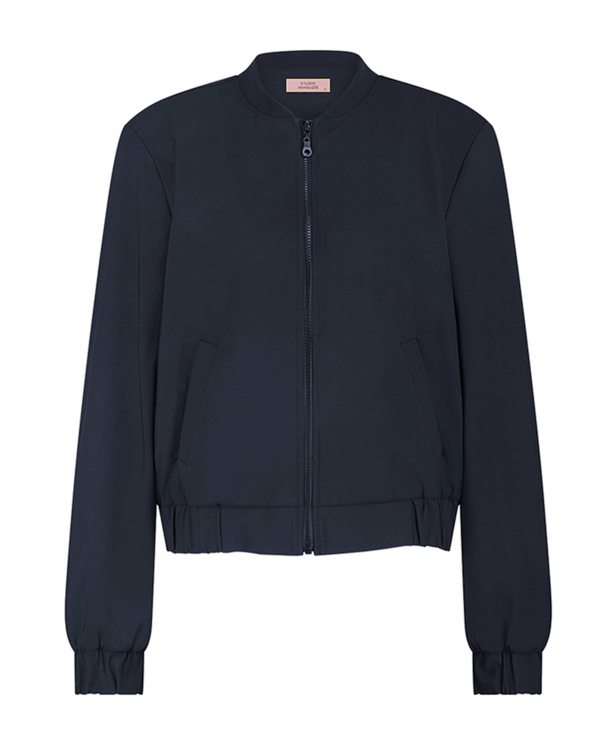 Dames korte jas blauw